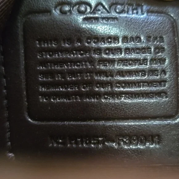 Coach File Brown and Purple Signature Crossbody Bag - Picture 7 of 13